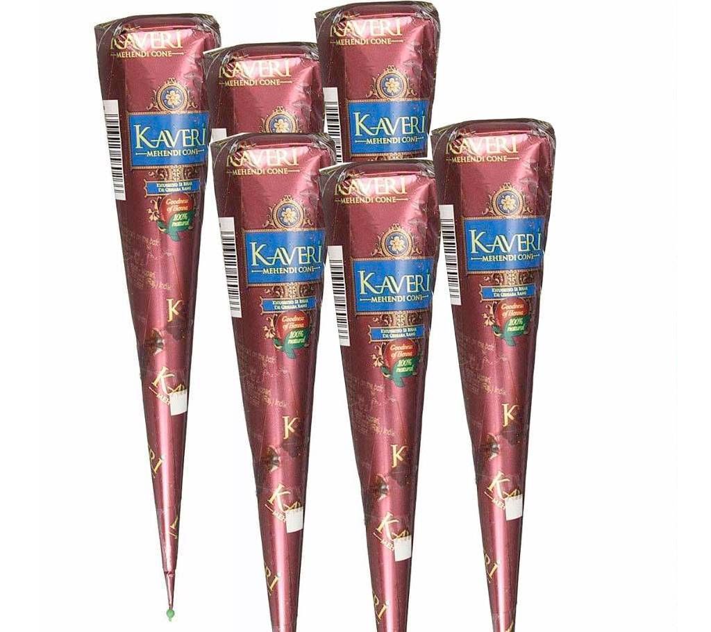Kaveri cone mehndi (6 unit )
