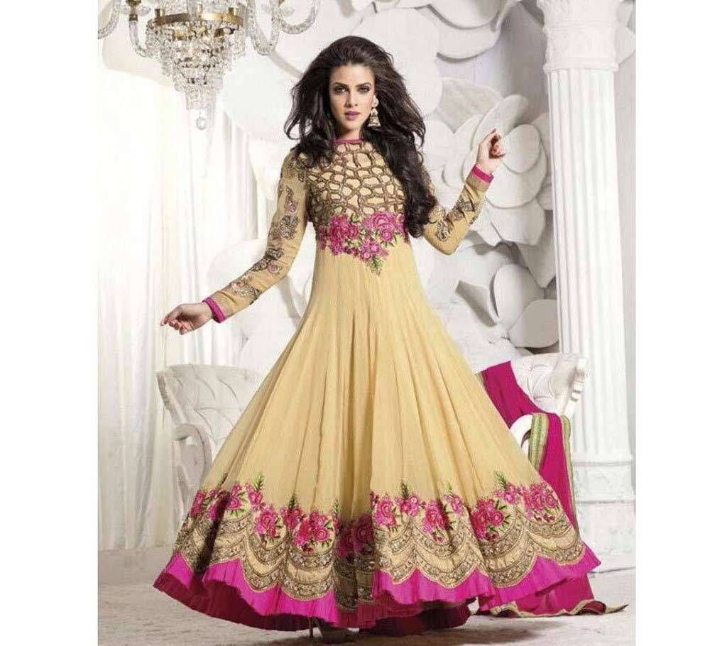Semi stitched Anarkali Santoon Long Party Suit (Copy)