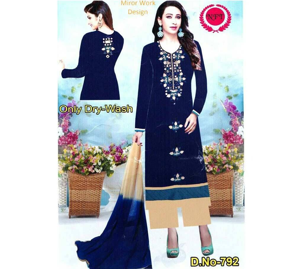 Un cotton Georgette Karchupi work salwar kameez- copy 