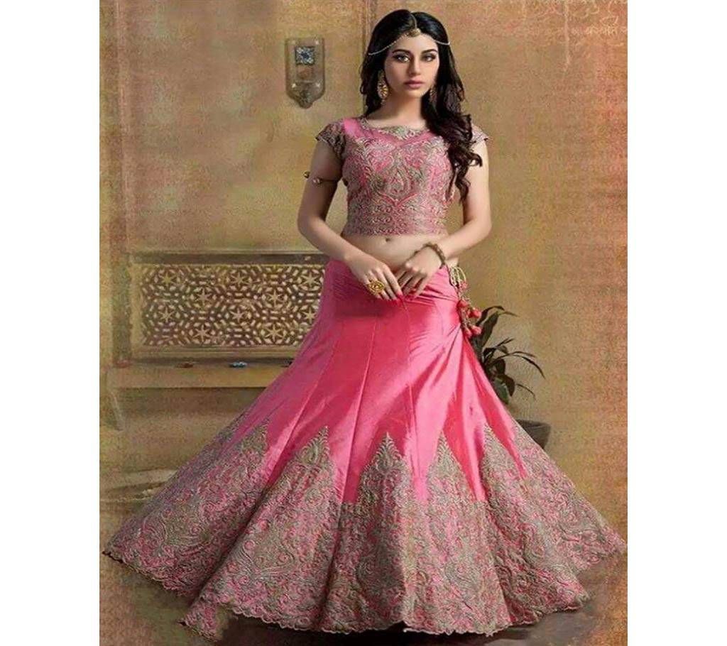 Semistitched Georgette Embroidery Party Suit (Copy)