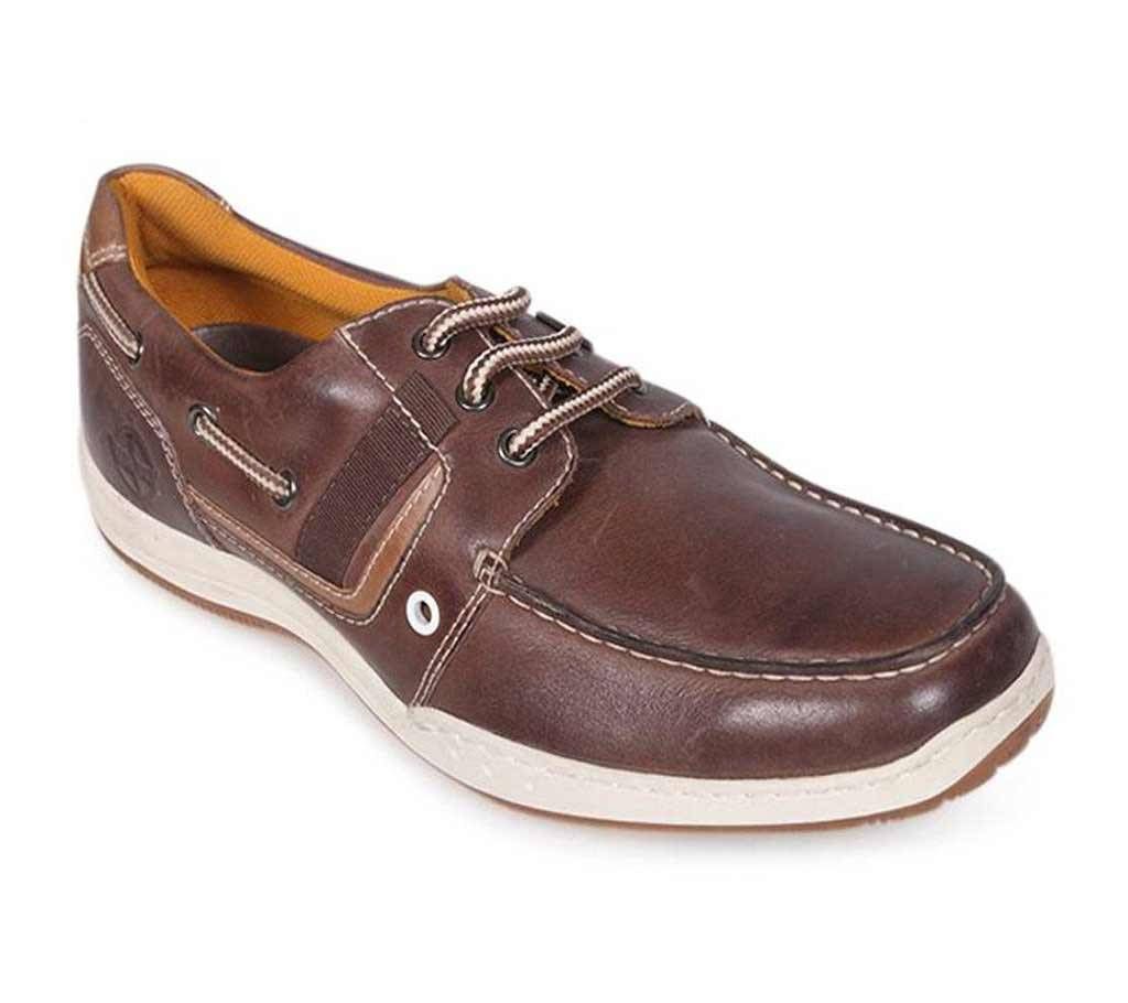 Maverick Men's Brown Leather Casual Shoe
