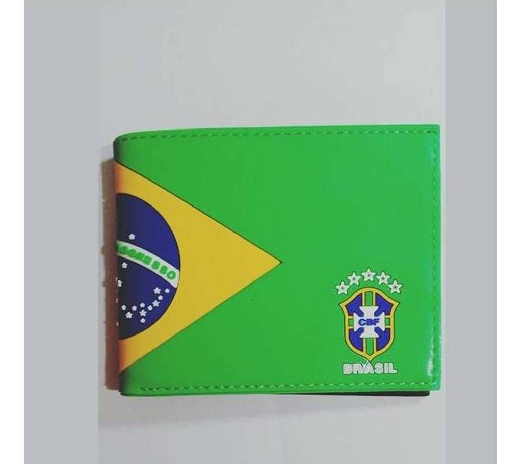 Brazil National Flag Logo Wallet For Men