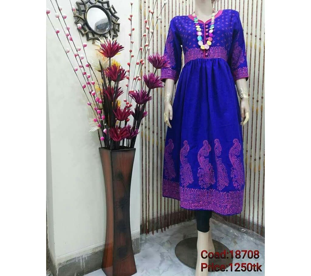 cotton long kamiz