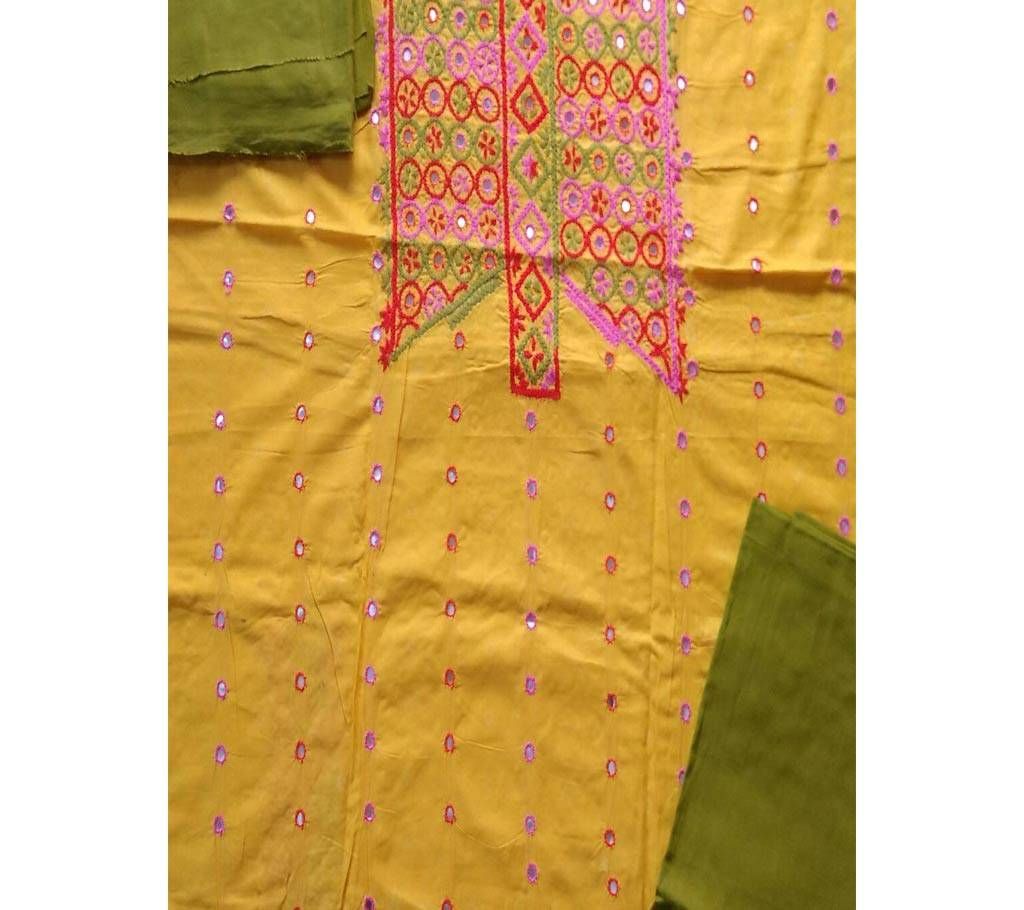 Unstitched Handicraft Voile Three pcs Dollar