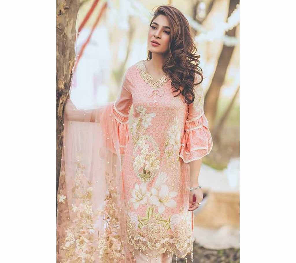 Shree Fabs Sana Safinaz Pakistani Lawn Unstitched Three Piece