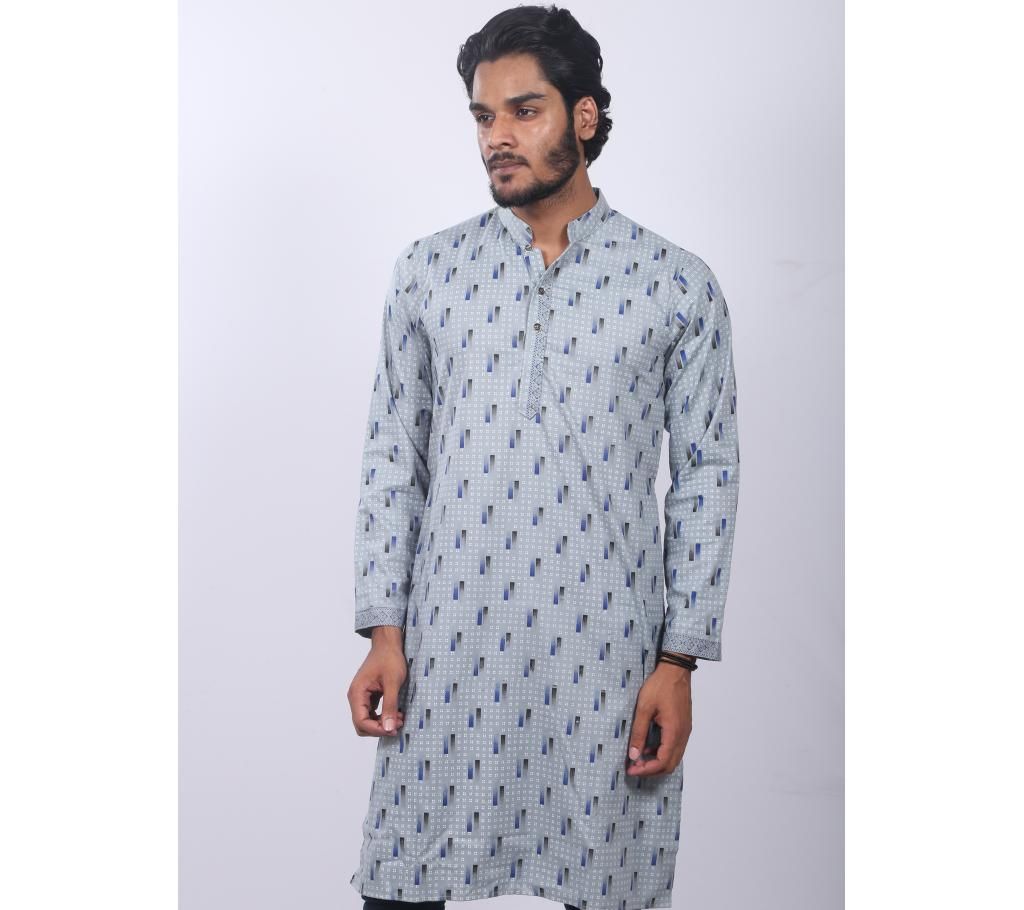 Gents Cotton Check Punjabi