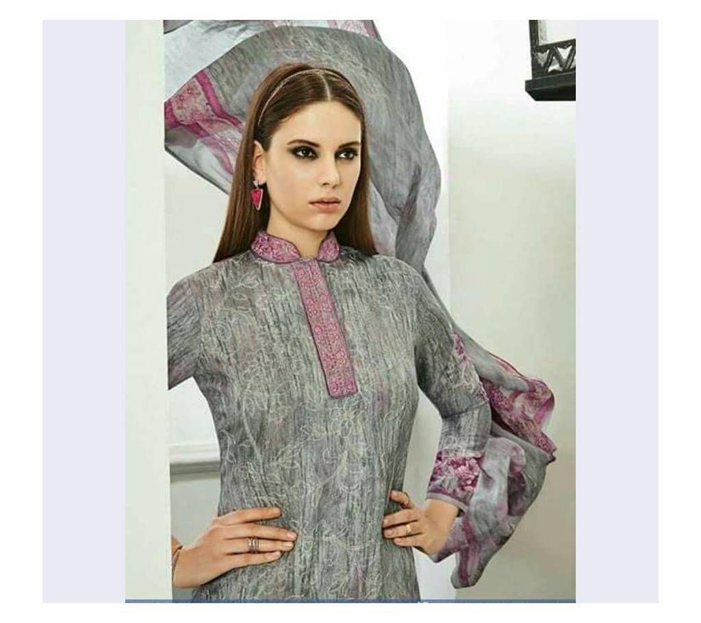 Jinnam Pure Cotton Unstitched Three Piece (Original Indian)