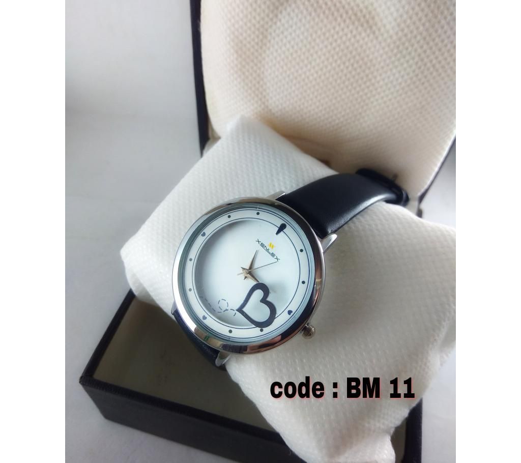 ladies PU leather Wrist watch