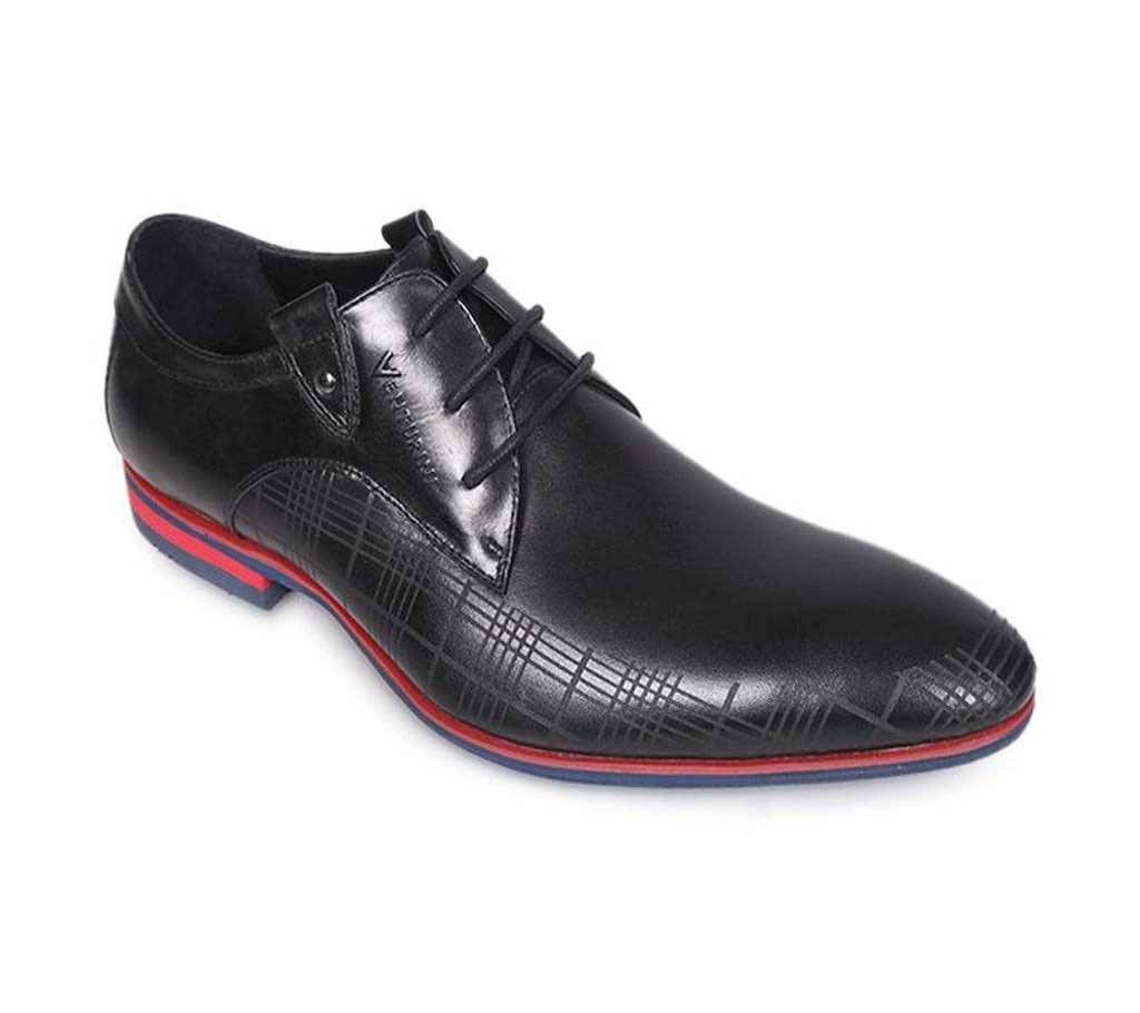 Venturini Men's Leather Black Leis Up Durby Shoe

