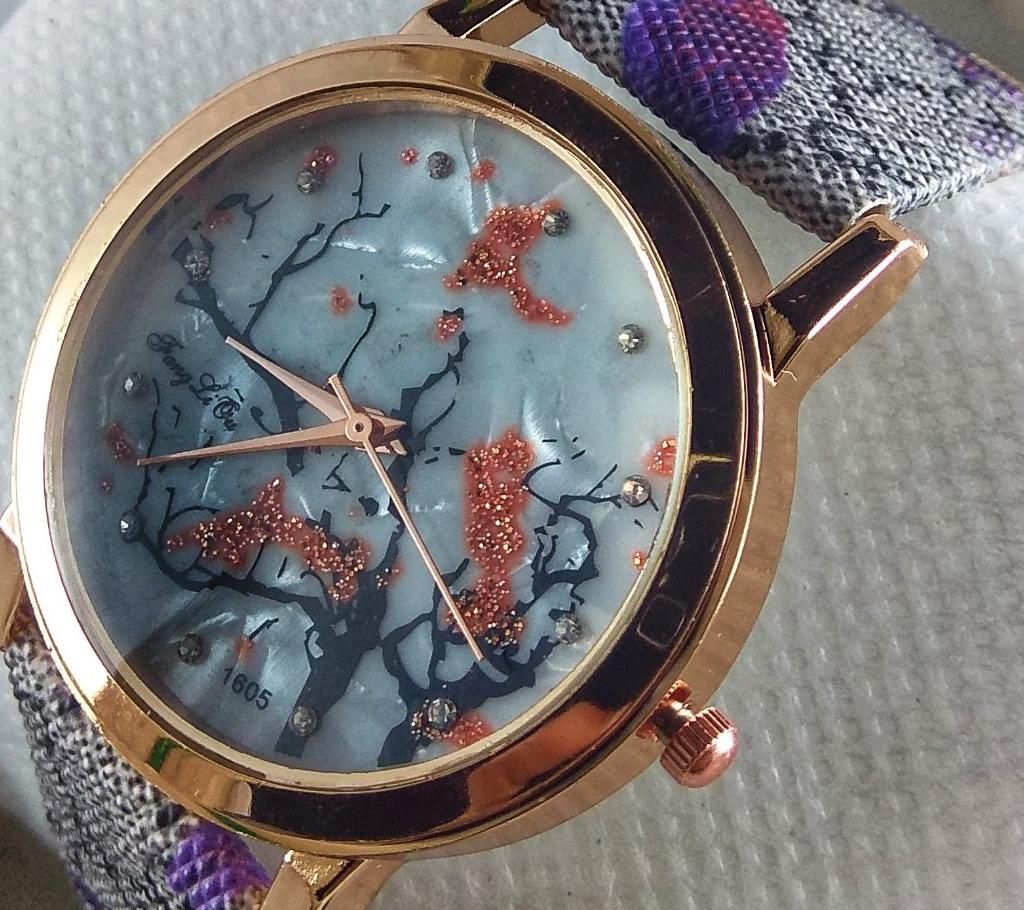 Printed Dial Wrist Watch For Ladies