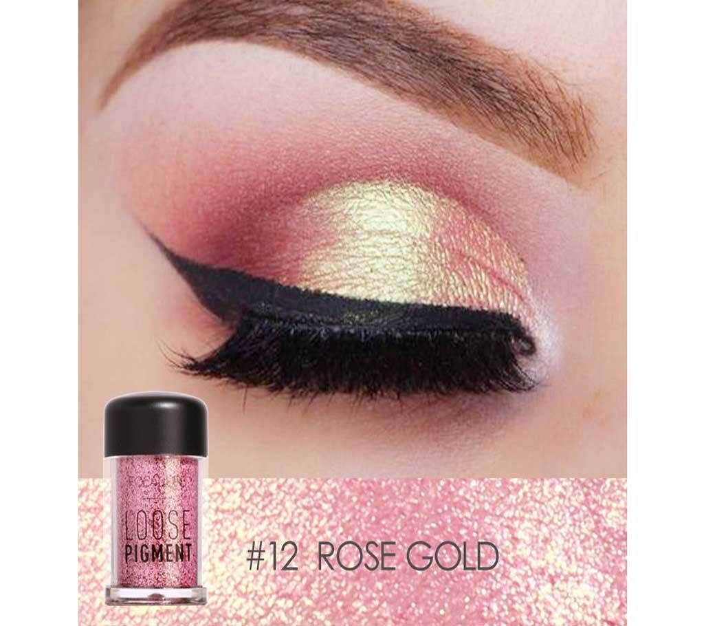 Focallure glitter Loose Pigment Eyeshadow ROSE GOLD shade