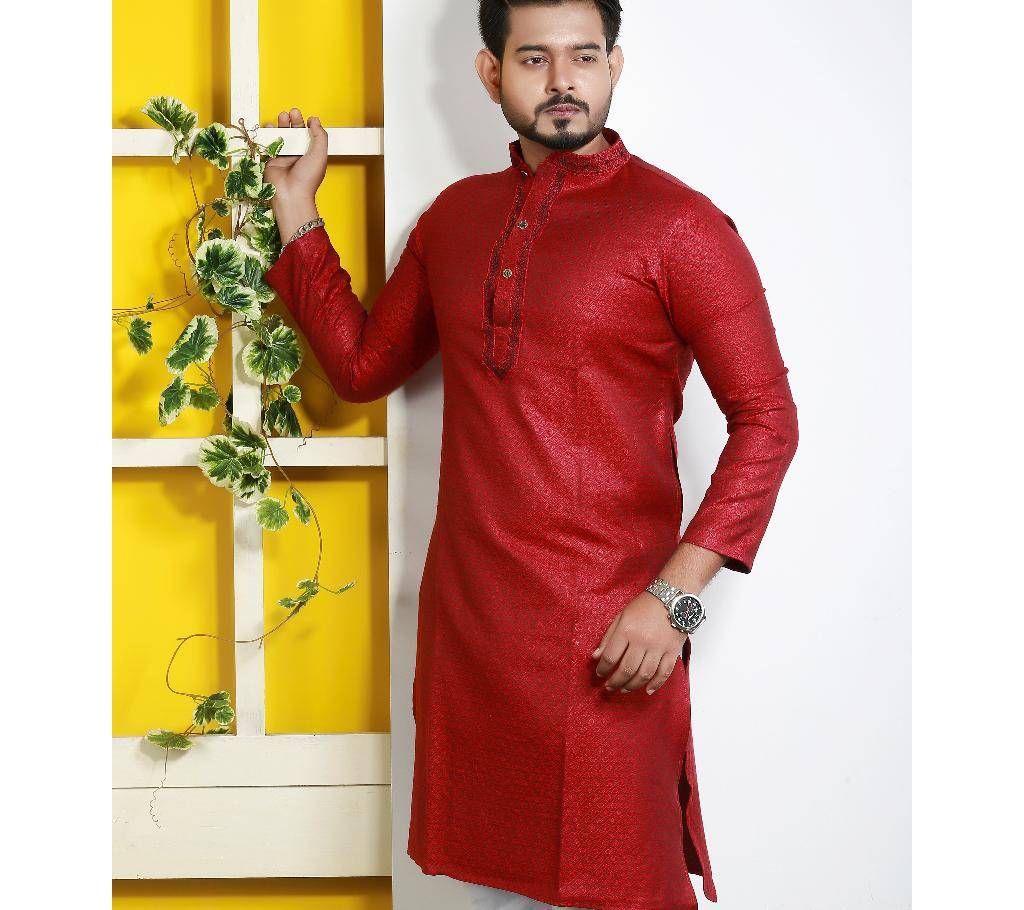 semi long Indian Cotton panjabi