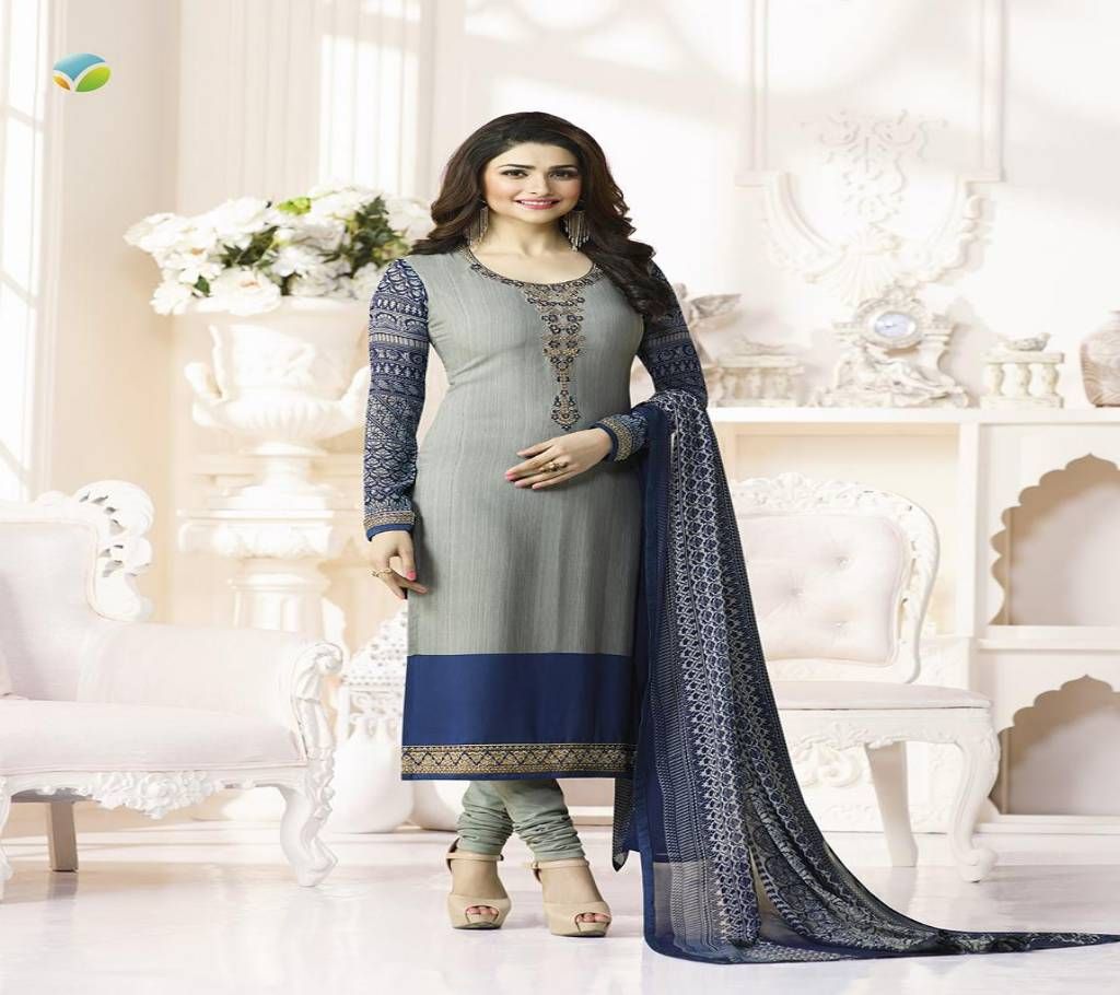 Cotton Embroidery Work Unstitched Salwar Kameez (Copy)