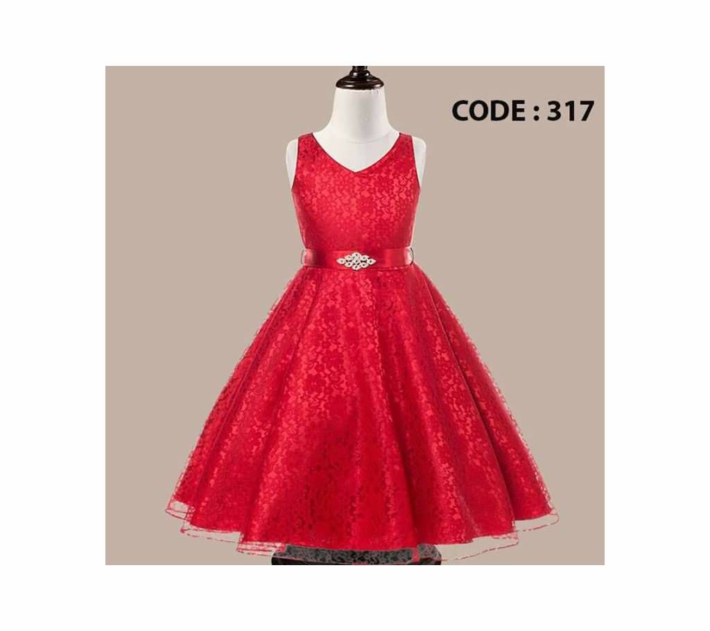 Georgette Party Dress For Girls
