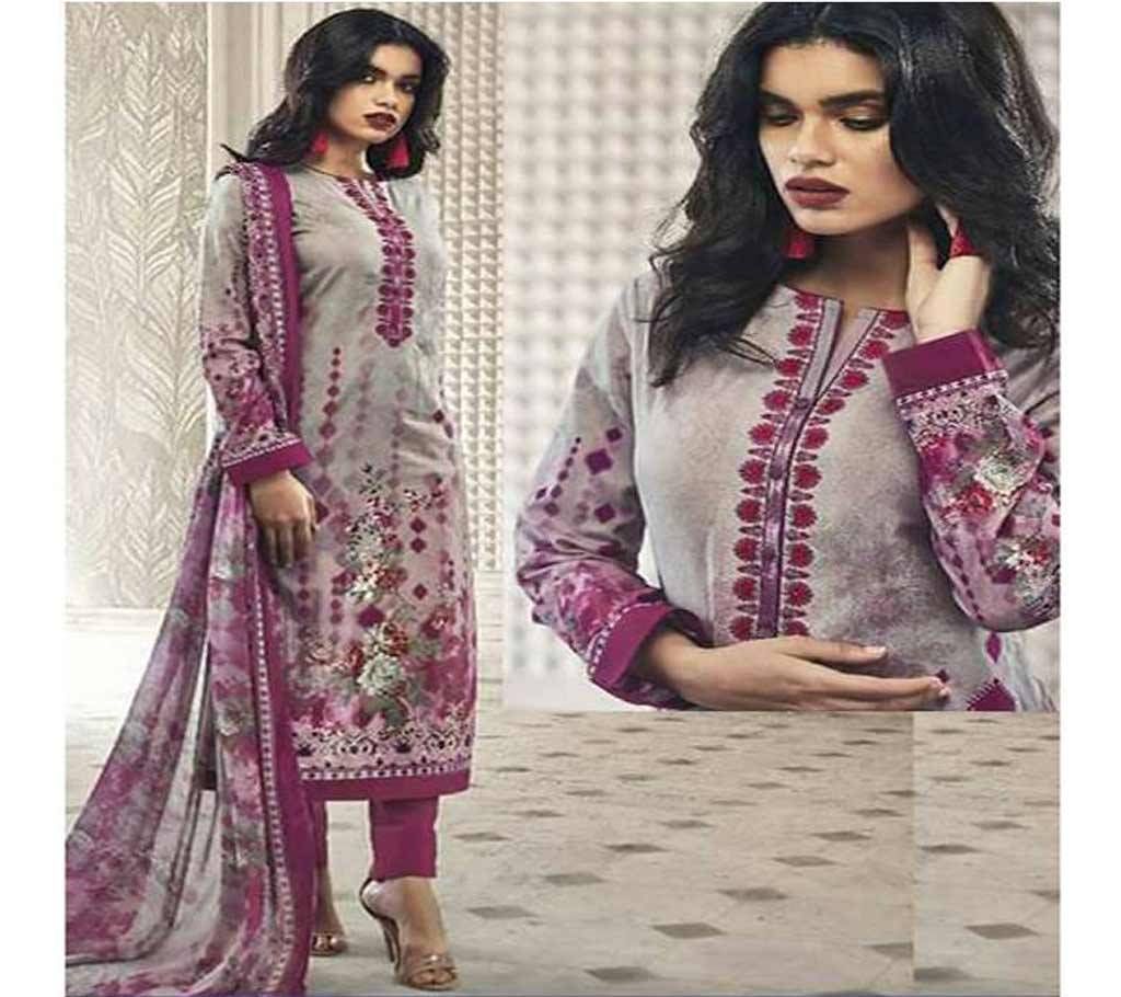 Esta Pure Cotton Unstitched Three Piece (Original Indian)