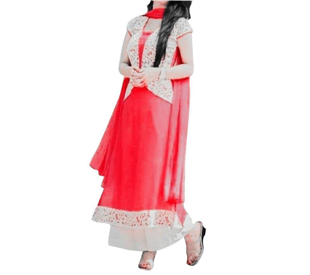 Unstitched Silk Party Three-Piece