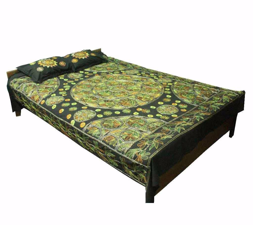Hand Stitched Nakshi Bed Sheet Set