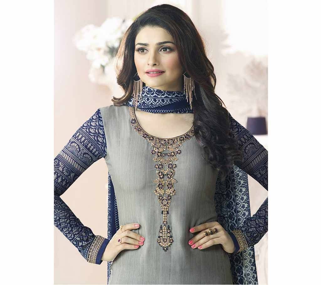Unstiched Indian cotton Embroidery salwar kameez (Copy)