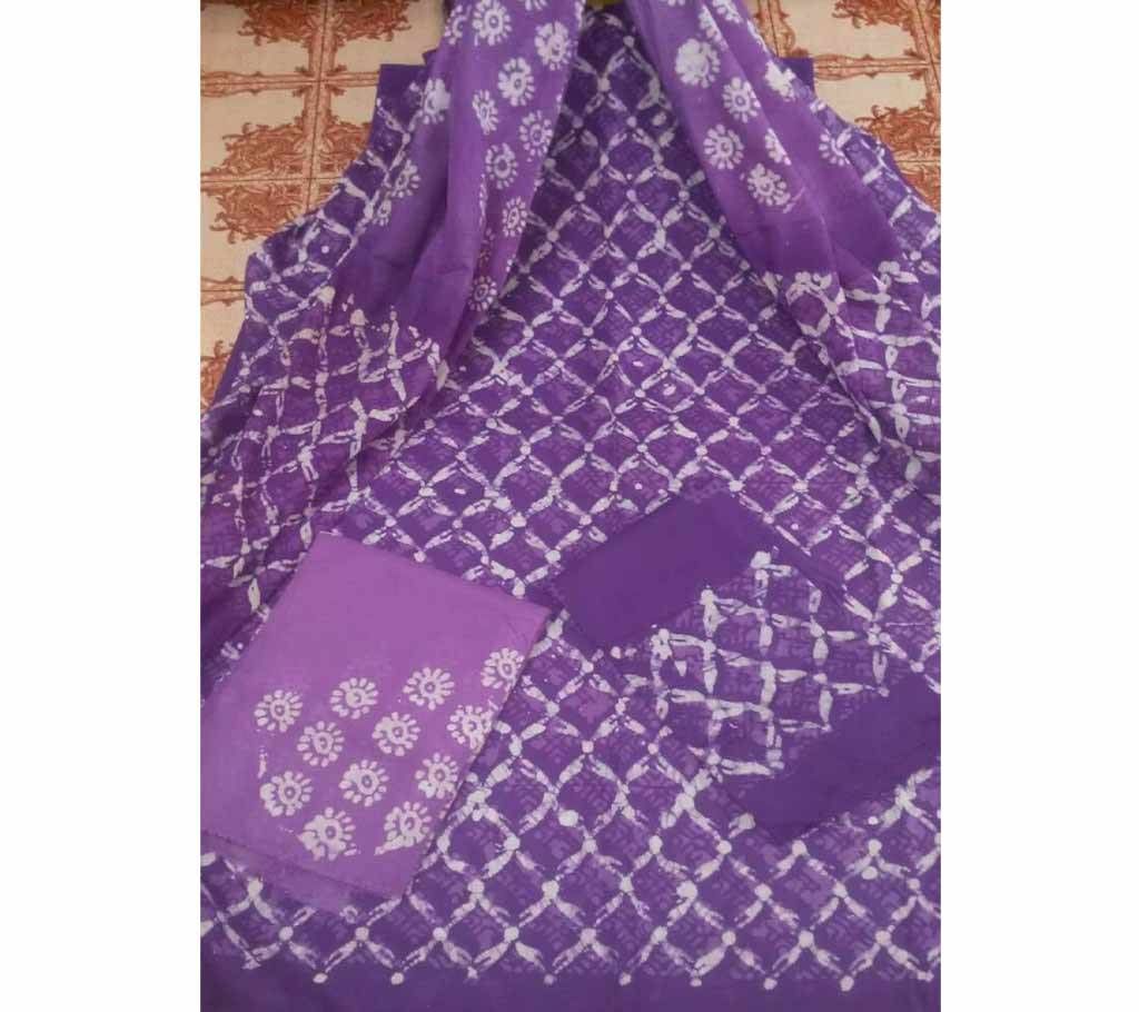 Unstitched Regular Boutique Design 3 Piece