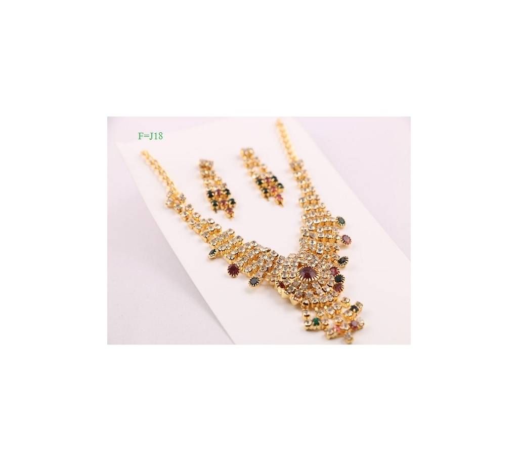 Indian Gold plated Necklace set - 18