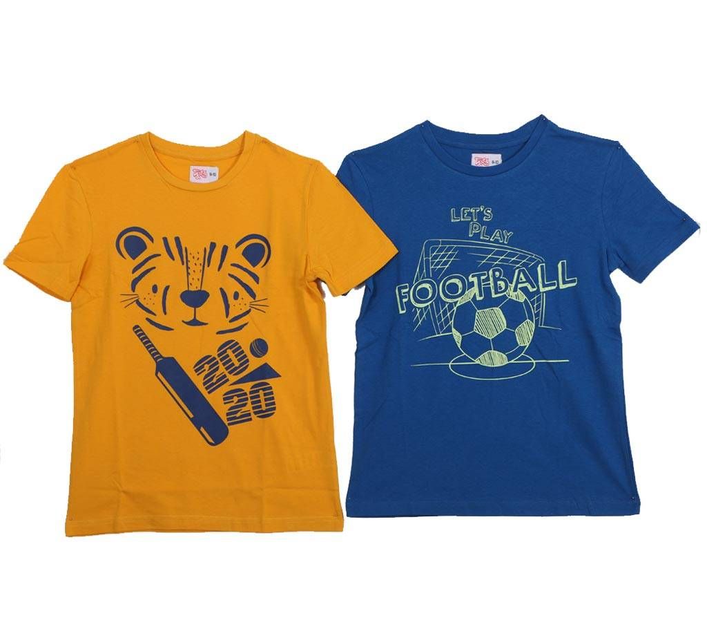 Duranta Half Sleeve Cotton T- Shirt for Baby Boy - Combo Offer