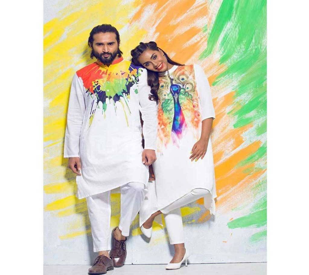 Color splash couple dress