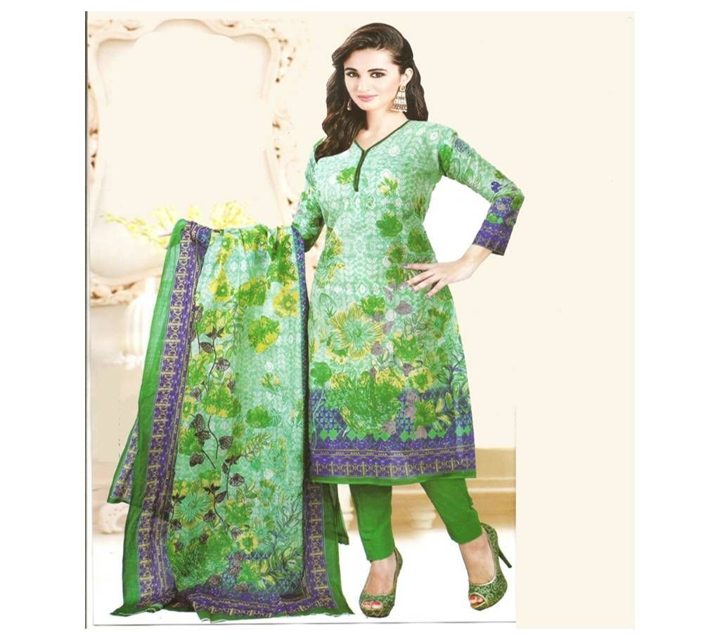 Unstiched Santoon Organdy three piece (Copy)