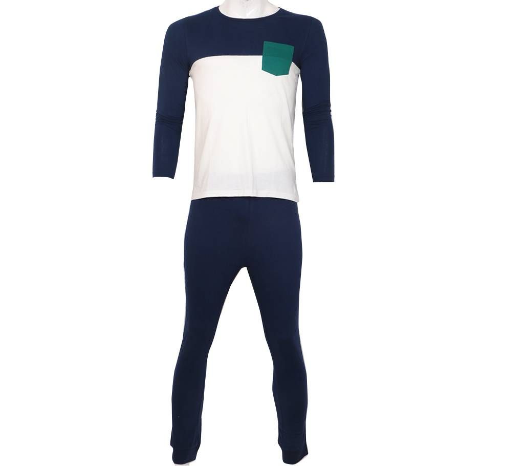 Boys Long-sleeve Cotton T-shirt And Trouser Set