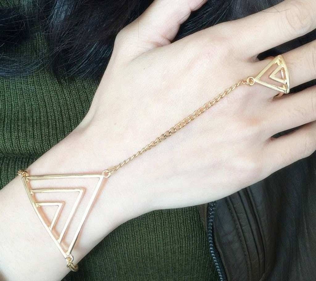 Bracelet With Finger Ring