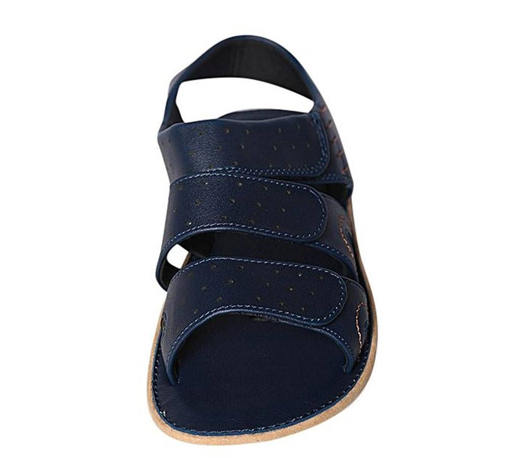 Fortuna Bangladesh Navy Blue Leather Sandals for Men