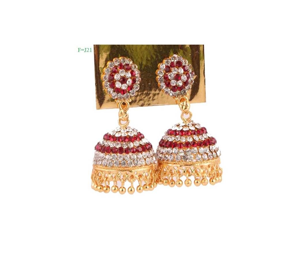 Indian Gold Plated Jhumka Earrings-21