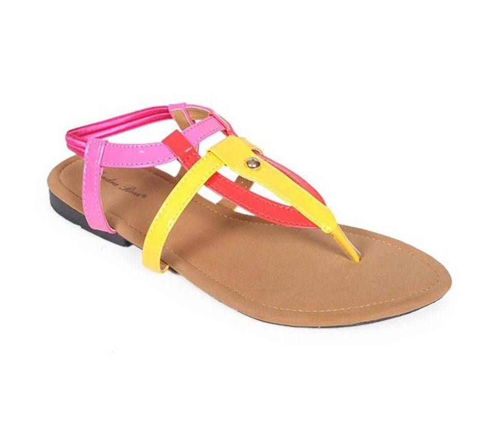 Sandra Rosa Multi Color Leather Ladies Sandal