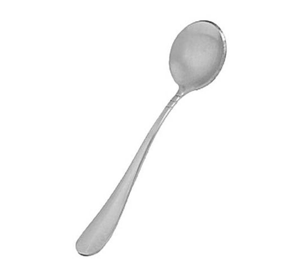 6 pieces Faluda Spoon Set - Silver