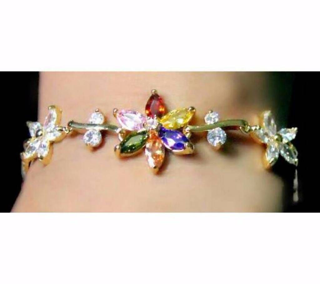 Multi color stone setting bracelet 