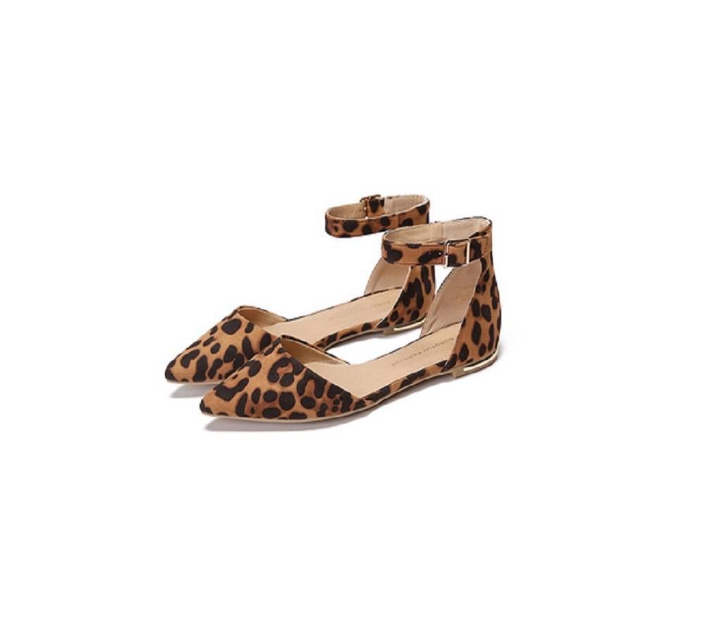 Tiger Print PU Leather Ladies Shoe