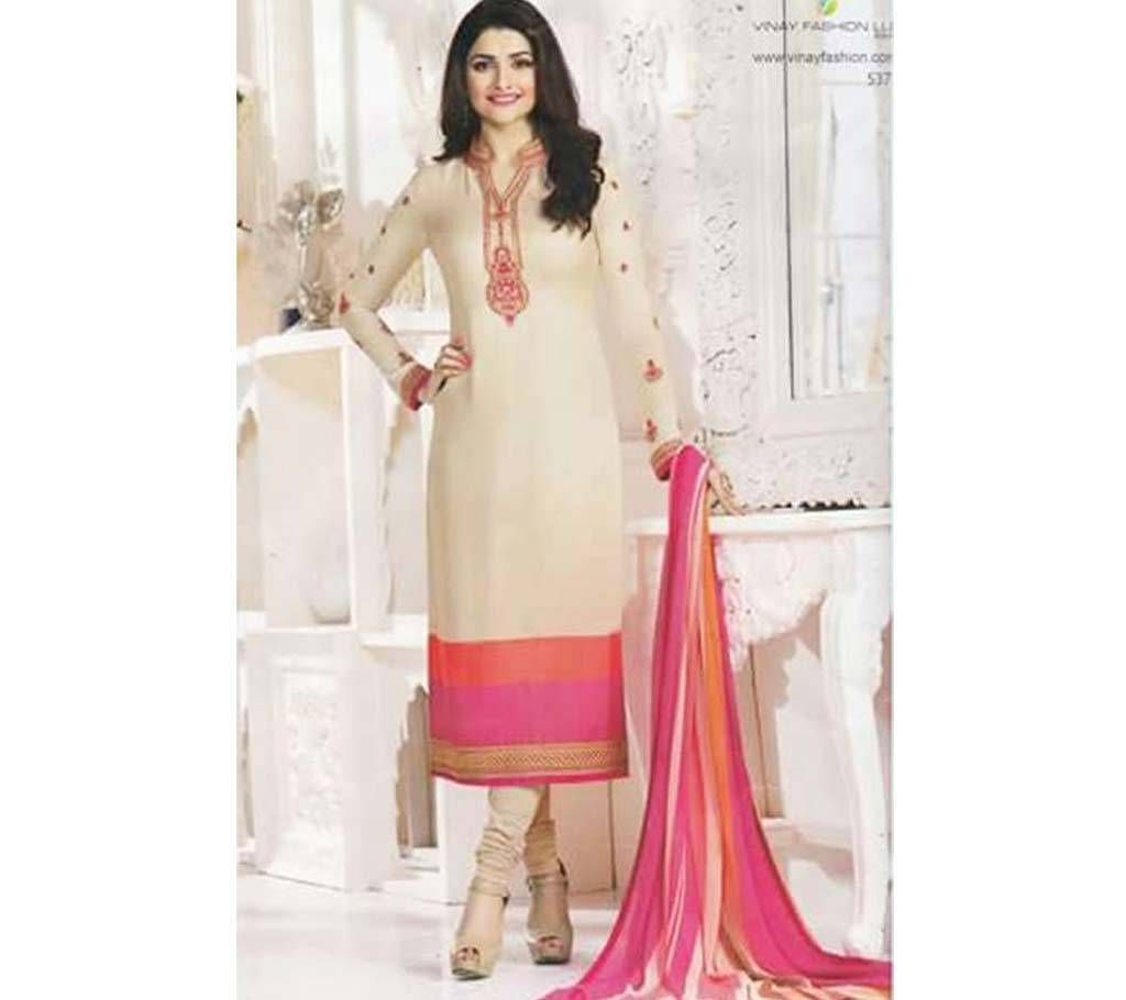 Indian Unstiched Georgette Embroidery Three Piece (Copy)