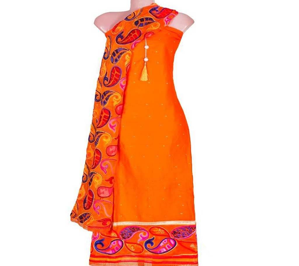 Unstitched Cotton Katan Salwar Kameez