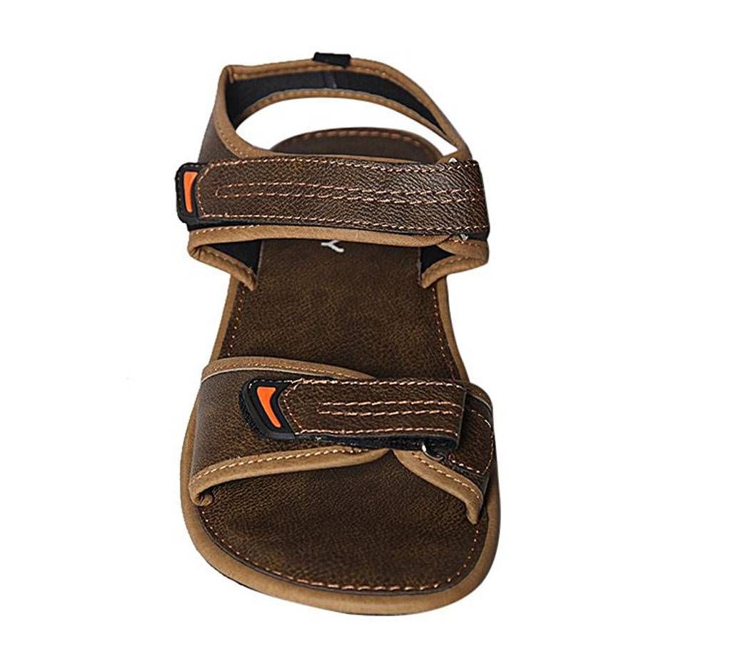 Fortuna Bangladesh Olive Pu Leather Sandals for Men