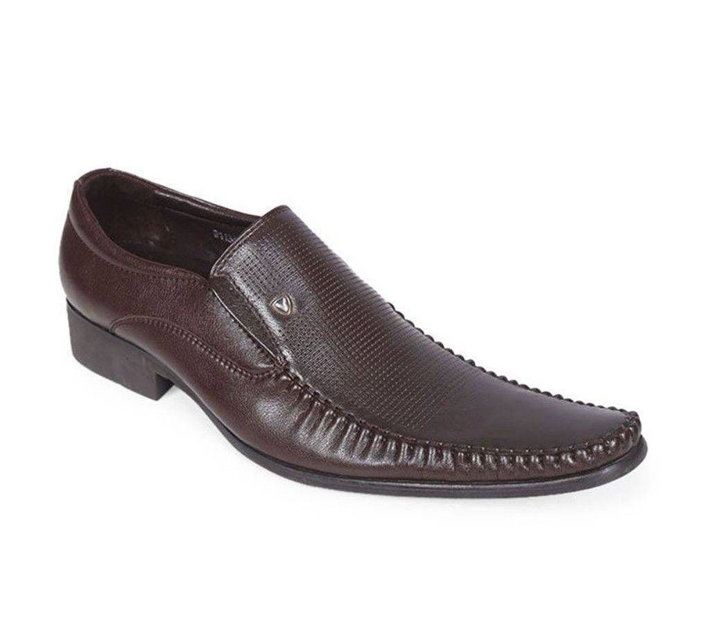 Venturini Men's Leather Brown Casual Shoe

