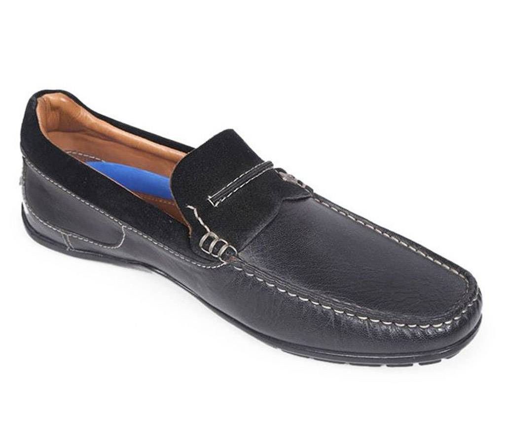 Maverick Men's Black Suede Leather Loafer

