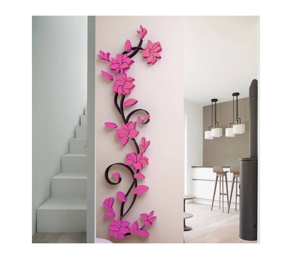 Flower Acrylic Wall Sticker