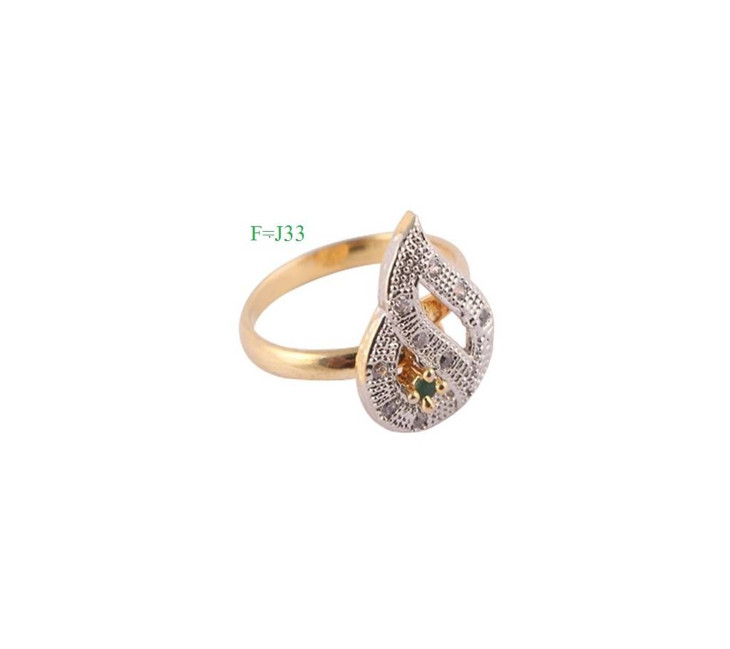 Indian gold plated finger ring-33