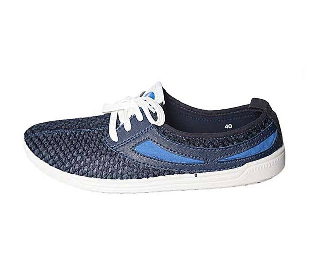 Fortuna Bangladesh Navy Blue Canvas Sneakers for Men