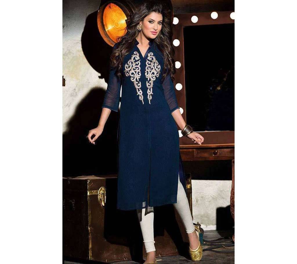 Semi Stitched Georgette Long Kurti