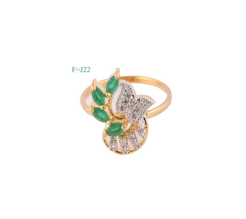 Indian gold plated finger ring-22