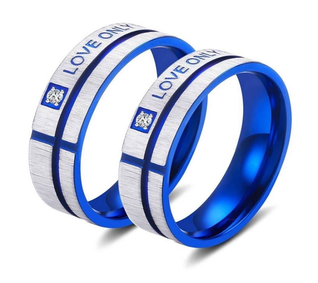 Couple Wedding Rings- Blue