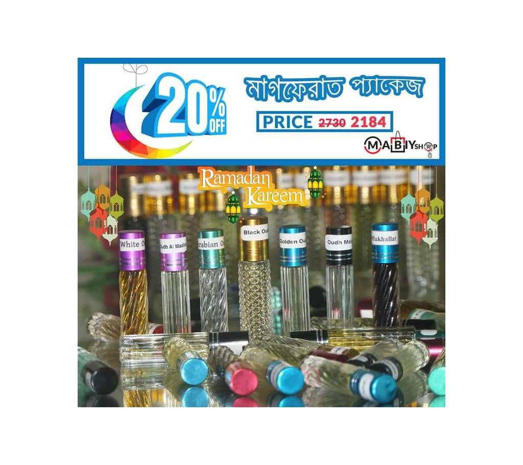 Oud Ittar Package - 7pcs (India)