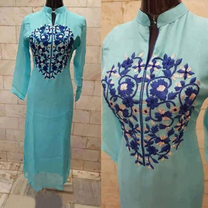 Eid Collection Readymade Embroidered Weightless Georgette Kurti