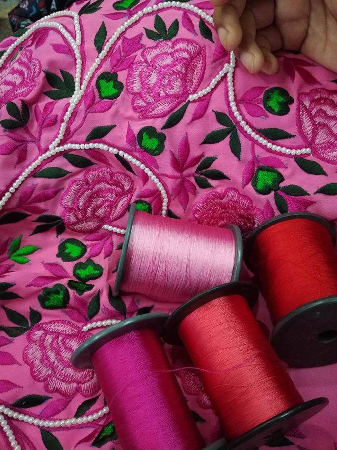 Eid Collection Unstitched Embroidered Weightless Georgette Kurti