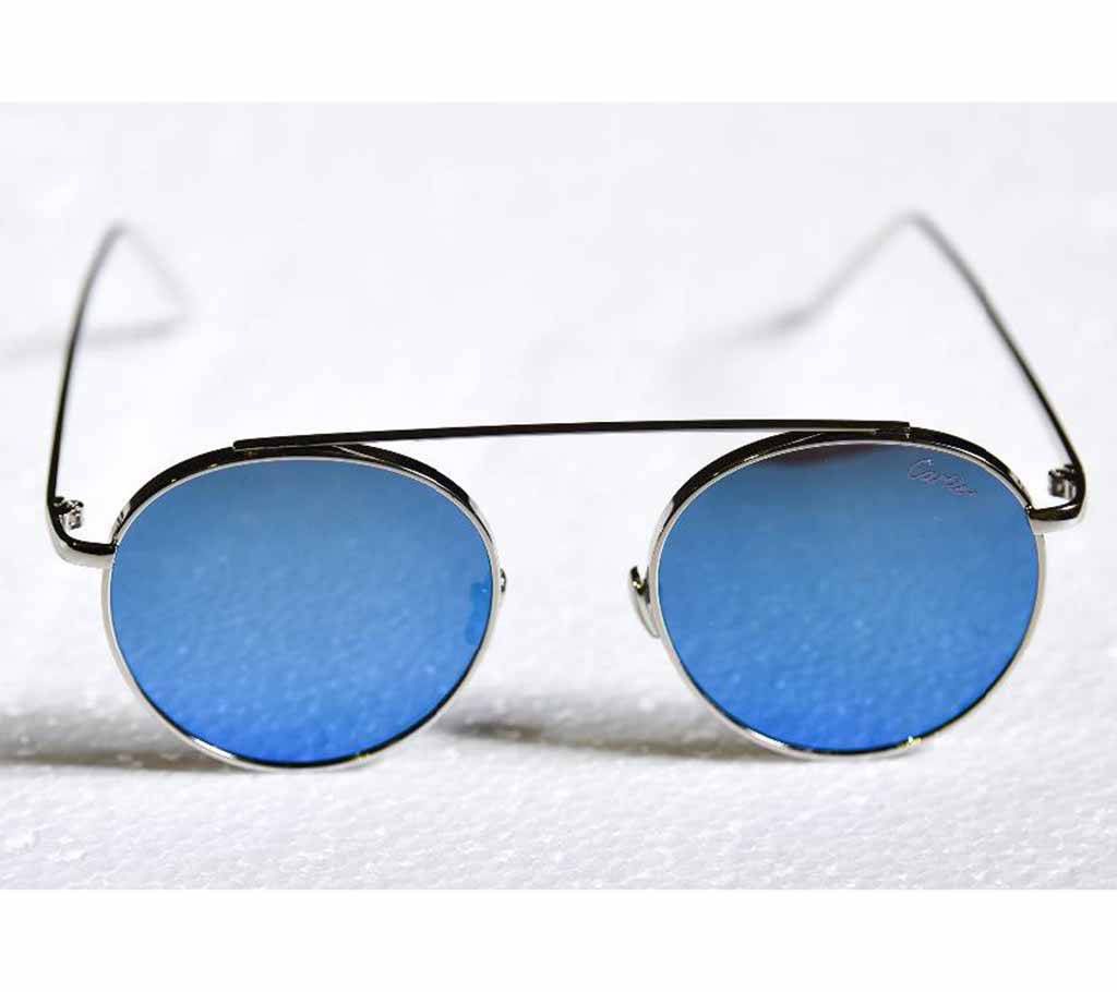 Men's Round Shape Sunglasses - Blue